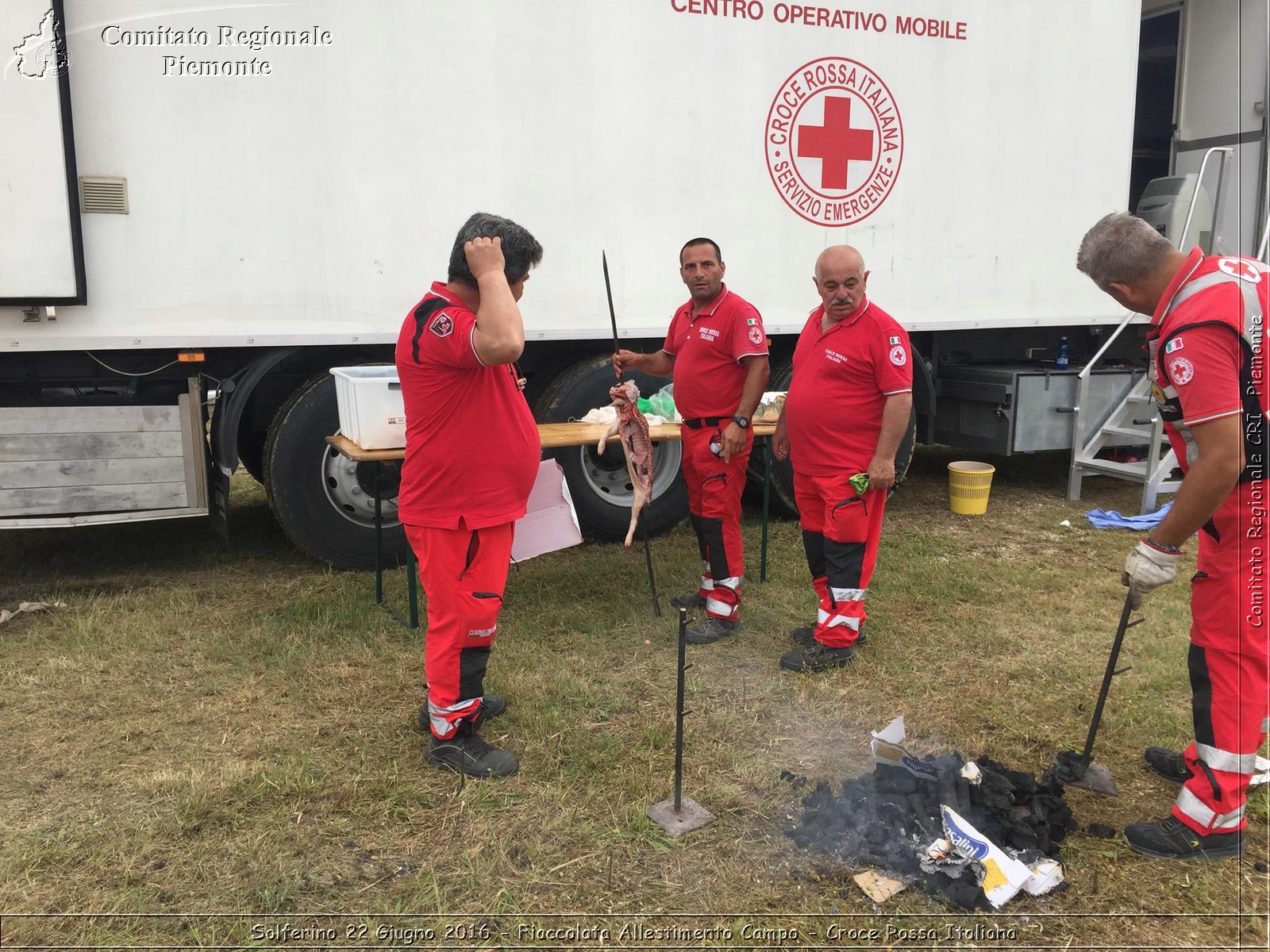 Solferino 22 Giugno 2016 - Fiaccolata Allestimento Campo - Croce Rossa Italiana- Comitato Regionale del Piemonte