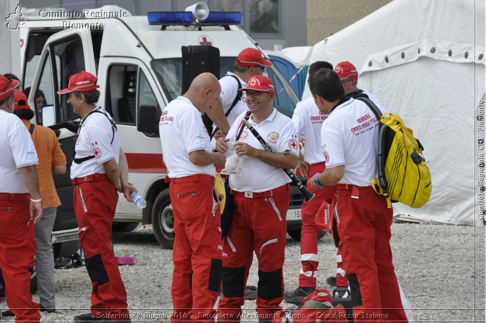 Solferino 22 Giugno 2016 - Fiaccolata Allestimento Campo - Croce Rossa Italiana- Comitato Regionale del Piemonte