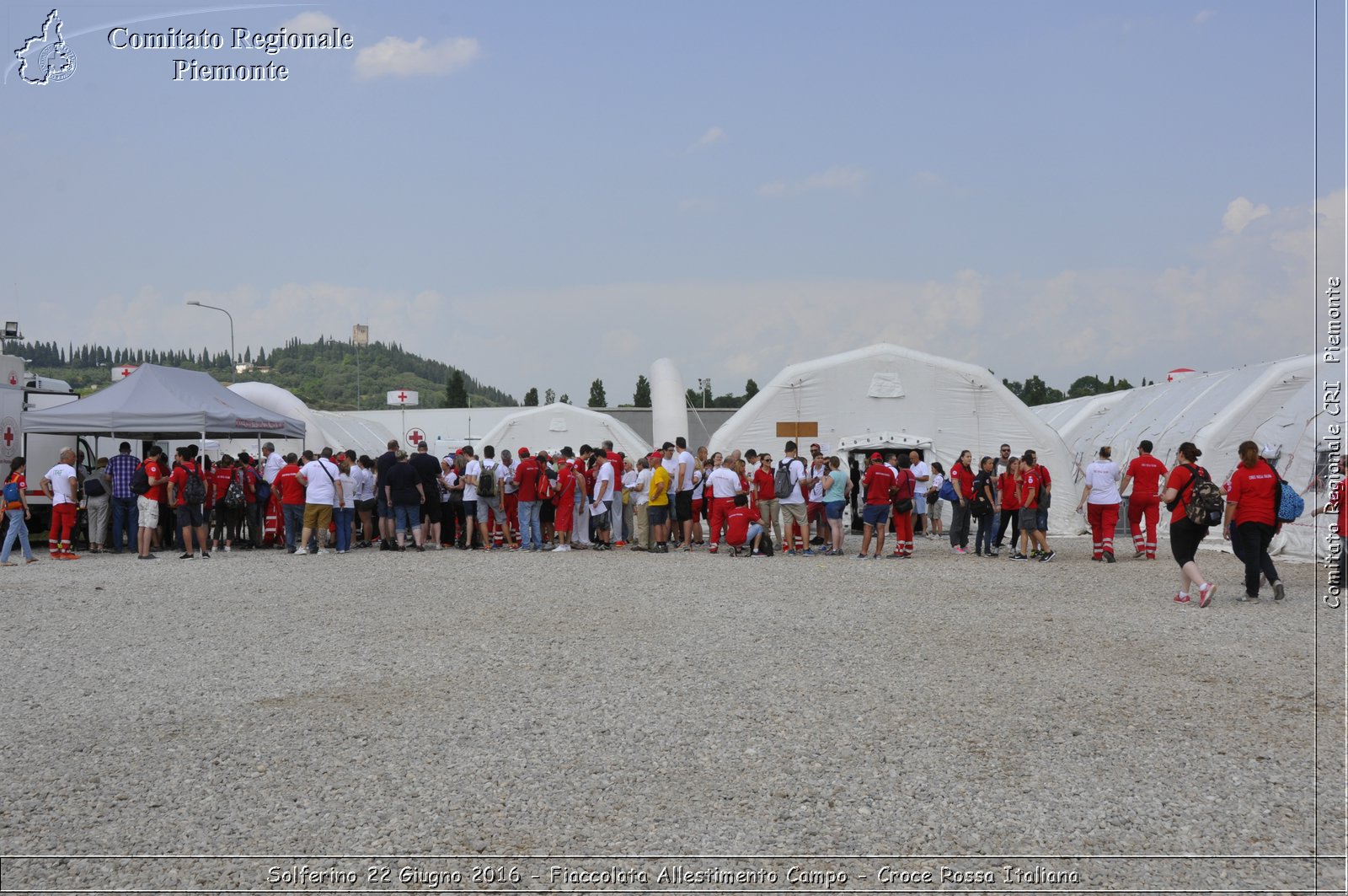 Solferino 22 Giugno 2016 - Fiaccolata Allestimento Campo - Croce Rossa Italiana- Comitato Regionale del Piemonte