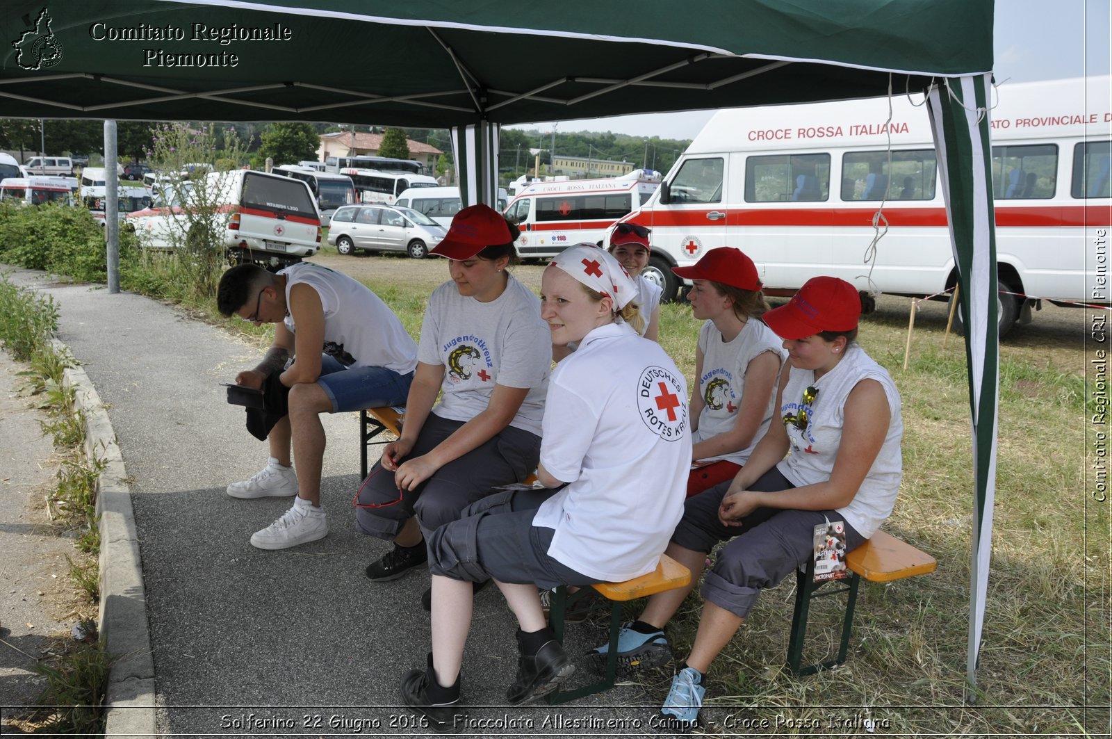 Solferino 22 Giugno 2016 - Fiaccolata Allestimento Campo - Croce Rossa Italiana- Comitato Regionale del Piemonte