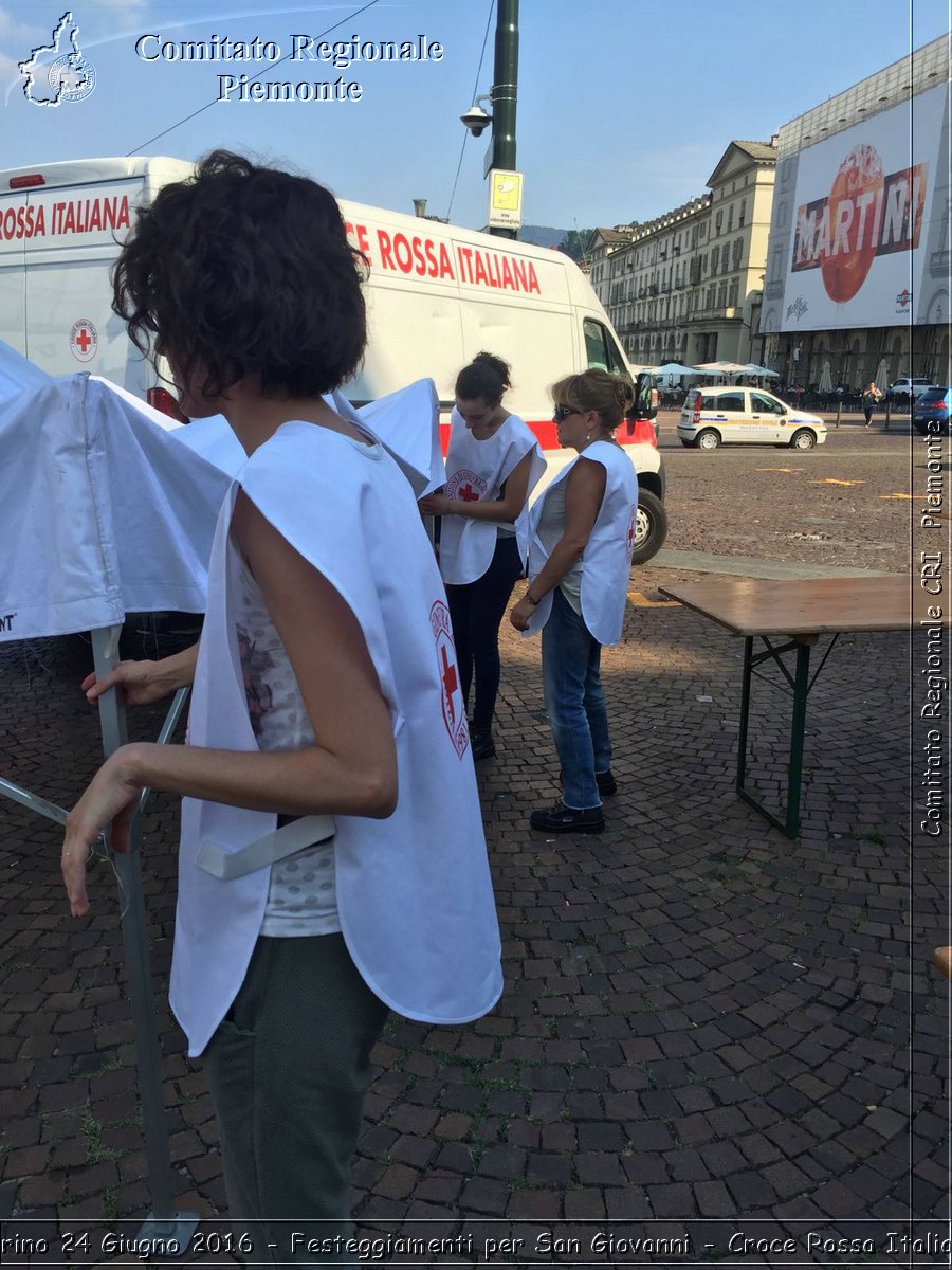 Torino 24 Giugno 2016 - Festeggiamenti per San Giovanni - Croce Rossa Italiana- Comitato Regionale del Piemonte