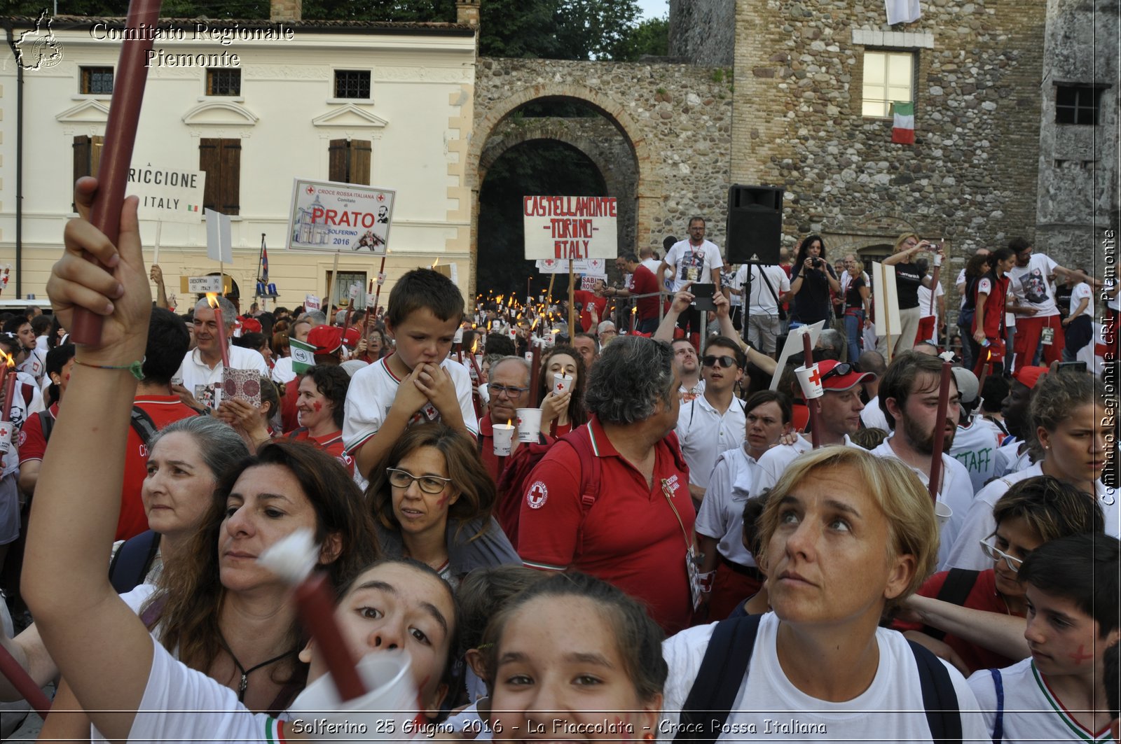 Solferino 25 Giugno 2016 - La Fiaccolata - Croce Rossa Italiana- Comitato Regionale del Piemonte