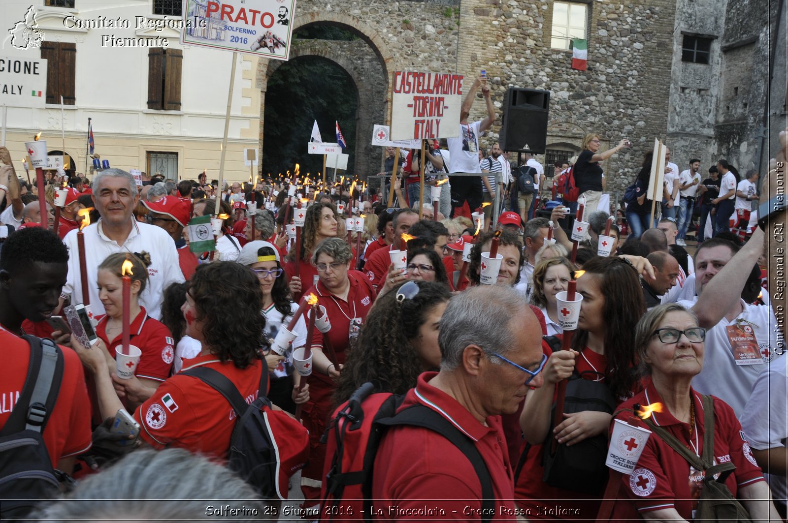 Solferino 25 Giugno 2016 - La Fiaccolata - Croce Rossa Italiana- Comitato Regionale del Piemonte