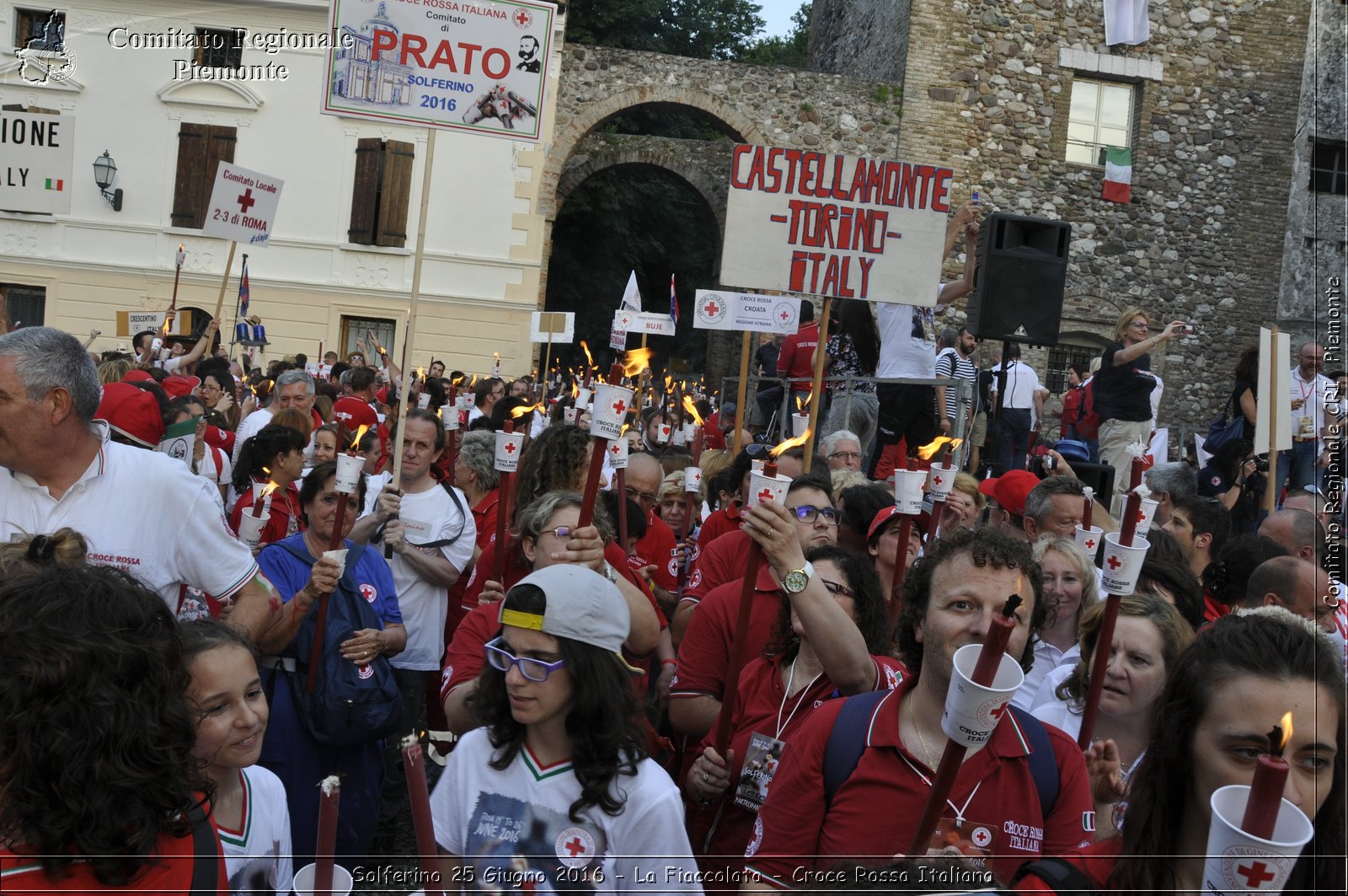 Solferino 25 Giugno 2016 - La Fiaccolata - Croce Rossa Italiana- Comitato Regionale del Piemonte