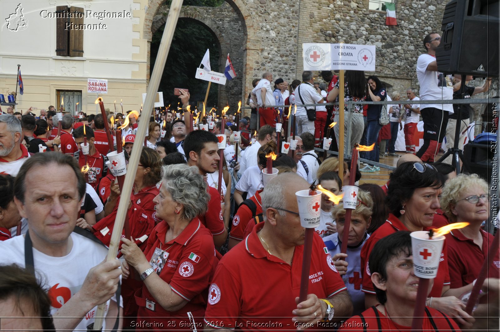 Solferino 25 Giugno 2016 - La Fiaccolata - Croce Rossa Italiana- Comitato Regionale del Piemonte