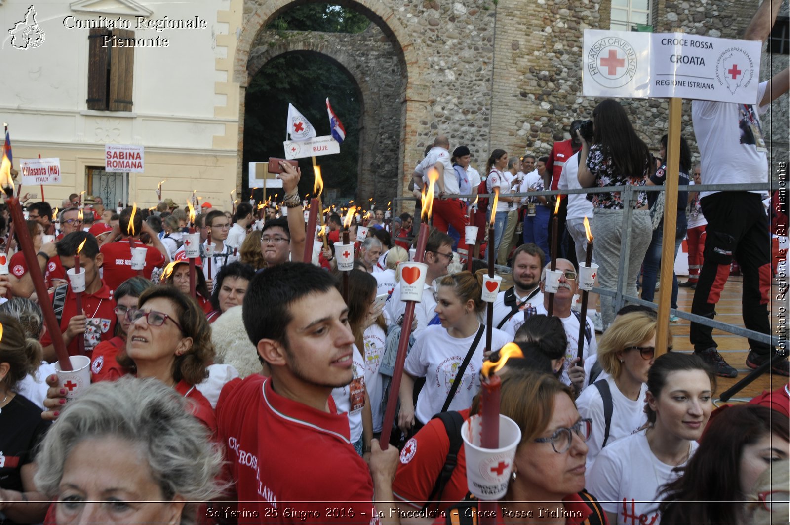 Solferino 25 Giugno 2016 - La Fiaccolata - Croce Rossa Italiana- Comitato Regionale del Piemonte