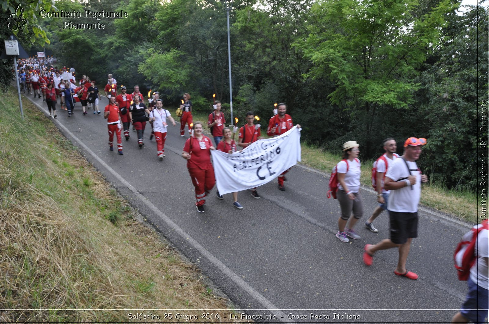 Solferino 25 Giugno 2016 - La Fiaccolata - Croce Rossa Italiana- Comitato Regionale del Piemonte