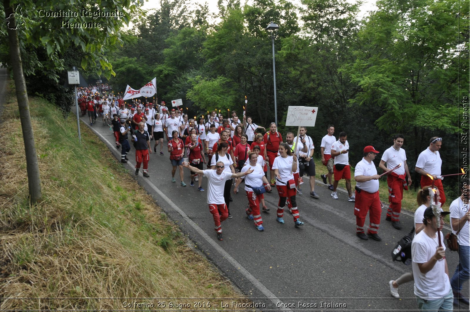 Solferino 25 Giugno 2016 - La Fiaccolata - Croce Rossa Italiana- Comitato Regionale del Piemonte