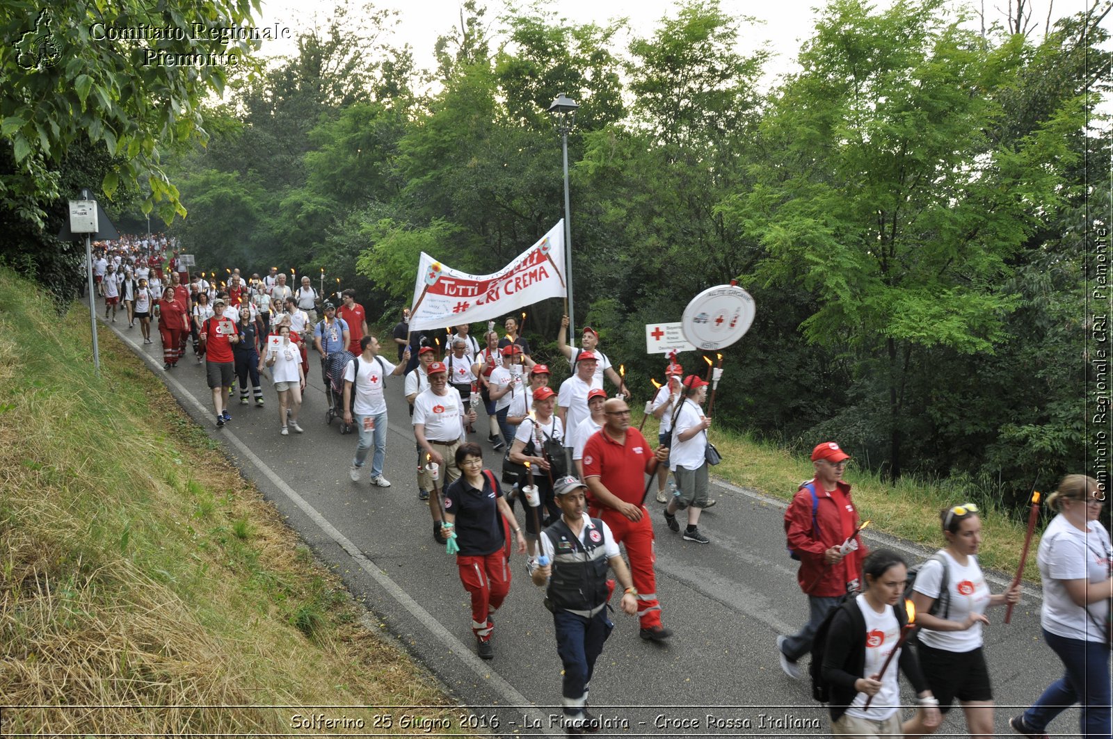 Solferino 25 Giugno 2016 - La Fiaccolata - Croce Rossa Italiana- Comitato Regionale del Piemonte