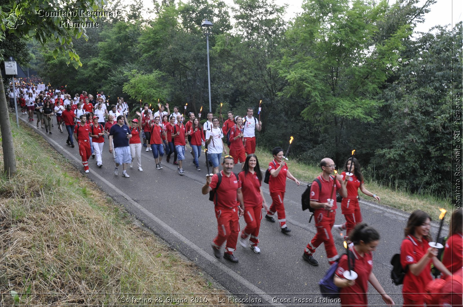 Solferino 25 Giugno 2016 - La Fiaccolata - Croce Rossa Italiana- Comitato Regionale del Piemonte