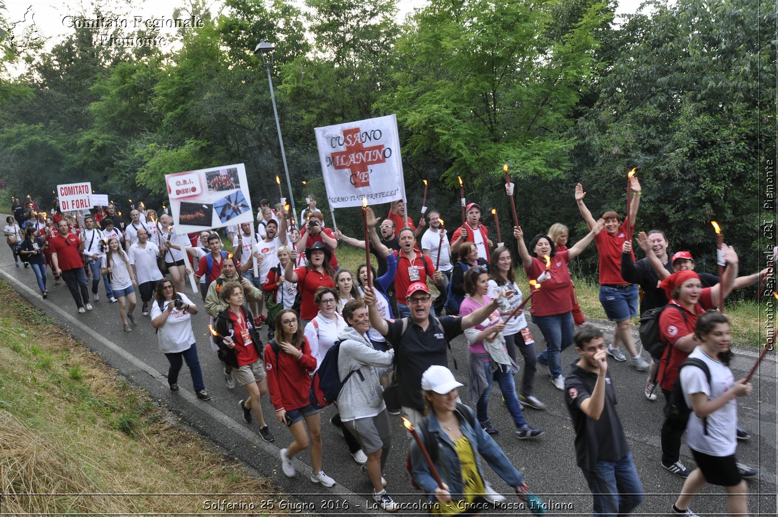 Solferino 25 Giugno 2016 - La Fiaccolata - Croce Rossa Italiana- Comitato Regionale del Piemonte