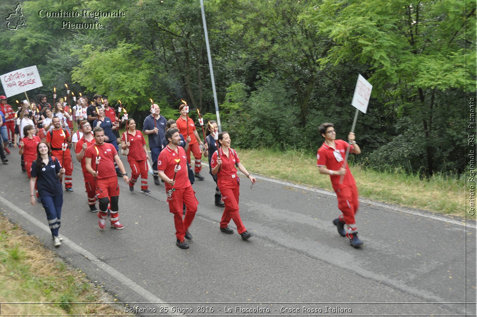 Solferino 25 Giugno 2016 - La Fiaccolata - Croce Rossa Italiana- Comitato Regionale del Piemonte