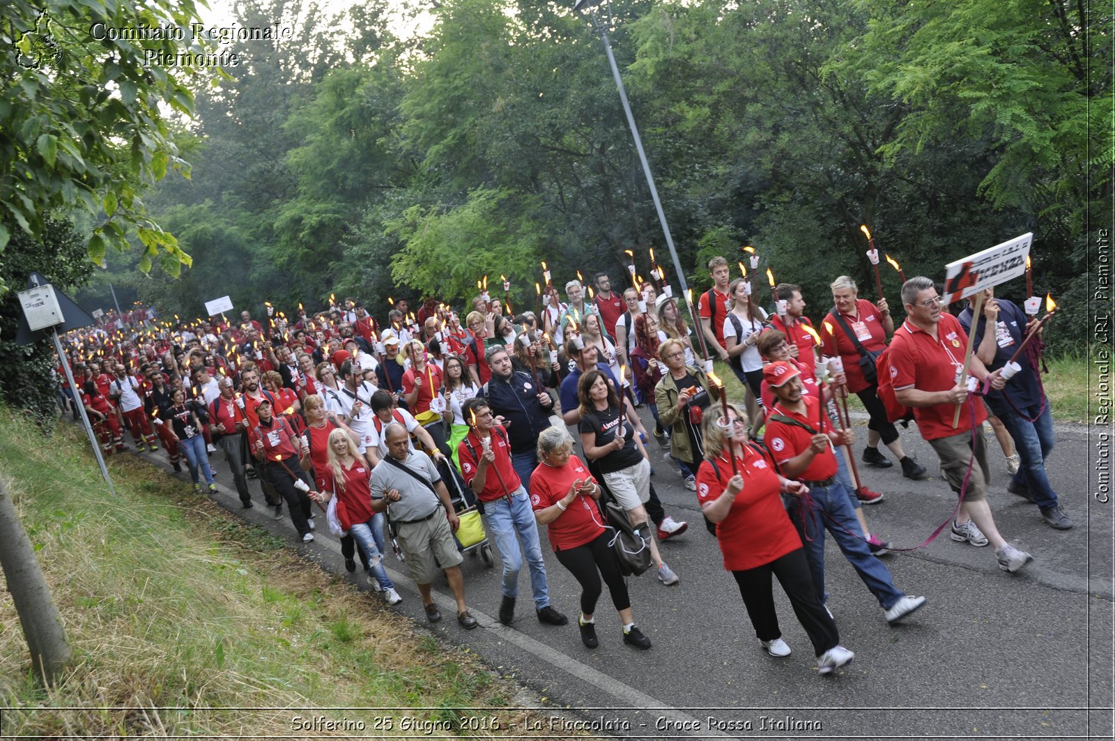 Solferino 25 Giugno 2016 - La Fiaccolata - Croce Rossa Italiana- Comitato Regionale del Piemonte