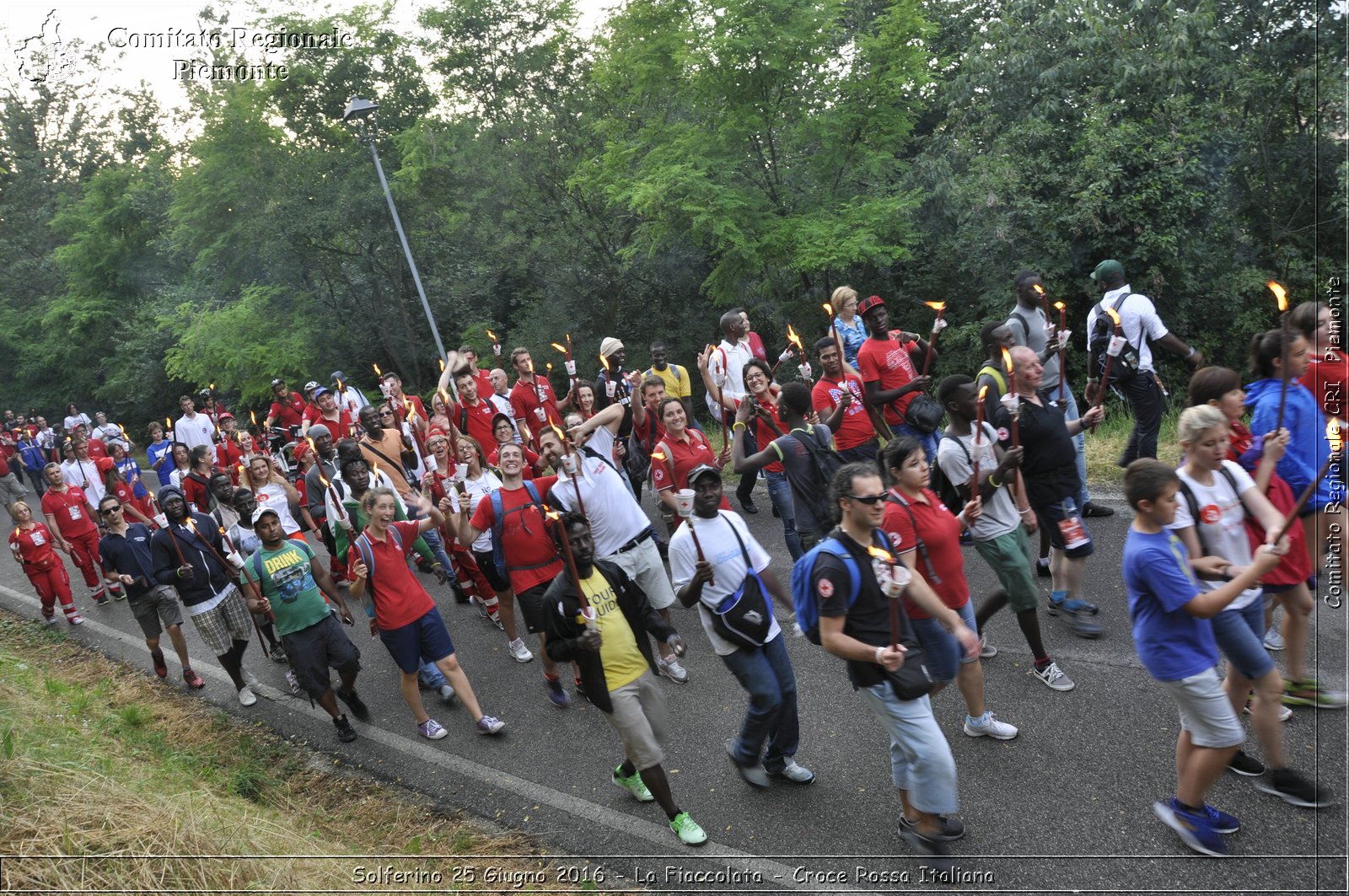 Solferino 25 Giugno 2016 - La Fiaccolata - Croce Rossa Italiana- Comitato Regionale del Piemonte