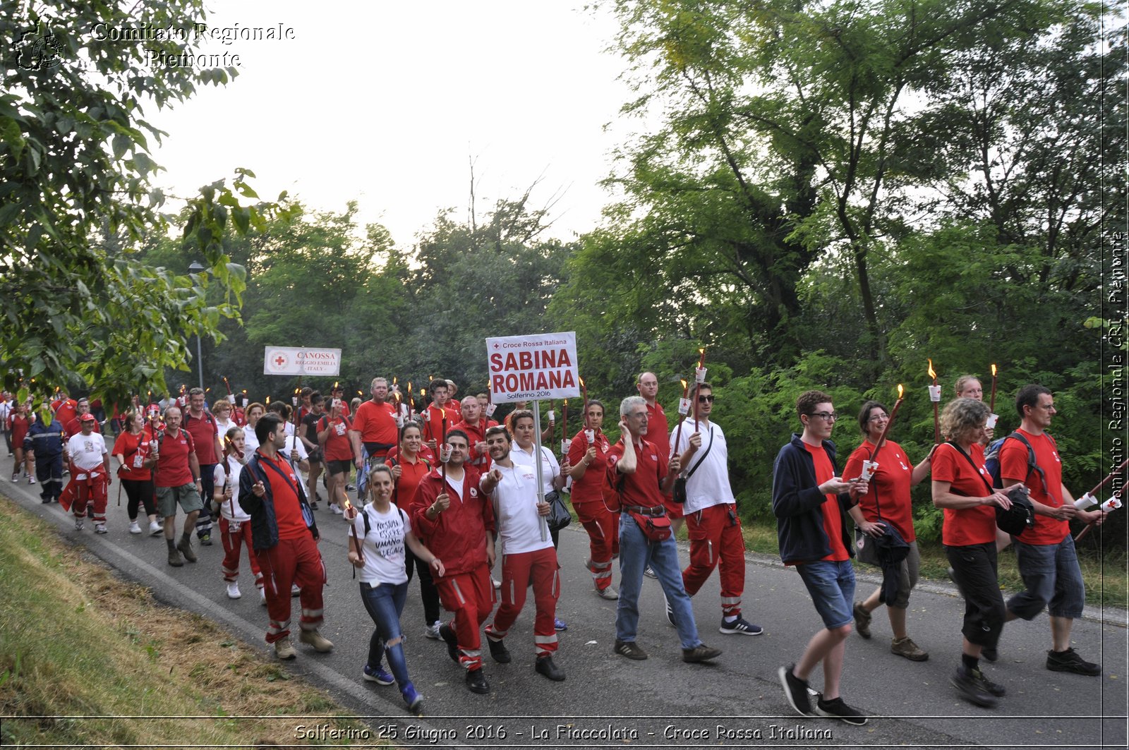 Solferino 25 Giugno 2016 - La Fiaccolata - Croce Rossa Italiana- Comitato Regionale del Piemonte