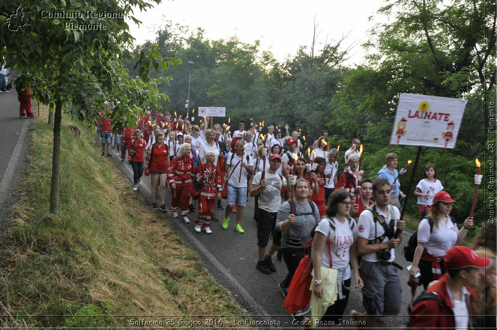 Solferino 25 Giugno 2016 - La Fiaccolata - Croce Rossa Italiana- Comitato Regionale del Piemonte