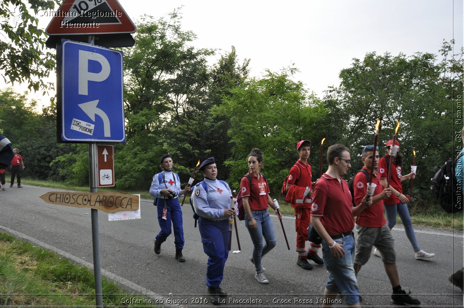 Solferino 25 Giugno 2016 - La Fiaccolata - Croce Rossa Italiana- Comitato Regionale del Piemonte