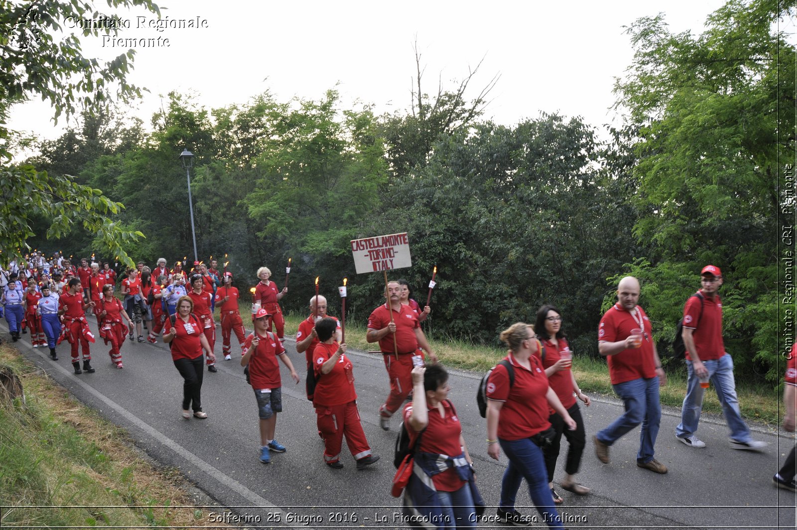 Solferino 25 Giugno 2016 - La Fiaccolata - Croce Rossa Italiana- Comitato Regionale del Piemonte