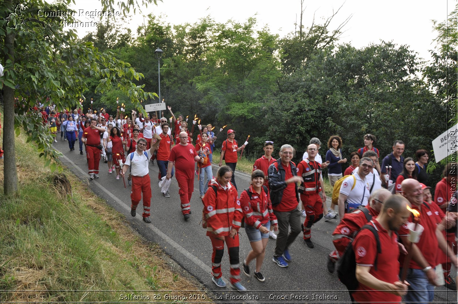 Solferino 25 Giugno 2016 - La Fiaccolata - Croce Rossa Italiana- Comitato Regionale del Piemonte