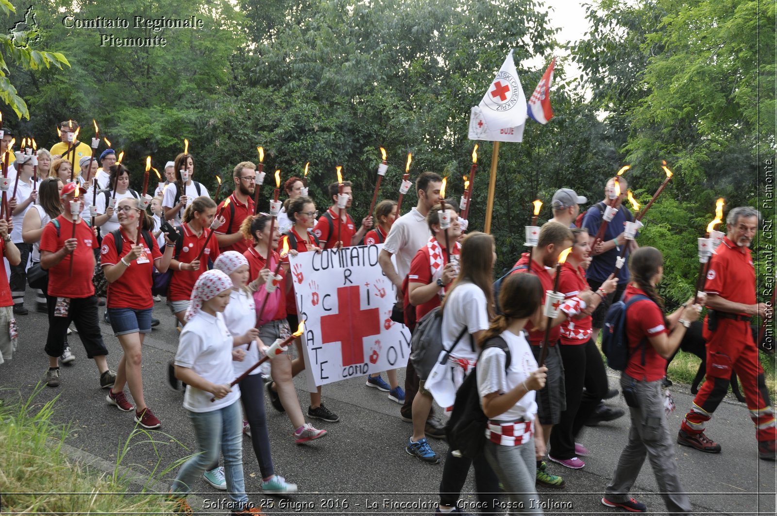 Solferino 25 Giugno 2016 - La Fiaccolata - Croce Rossa Italiana- Comitato Regionale del Piemonte