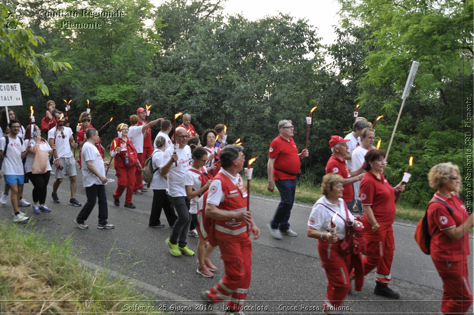 Solferino 25 Giugno 2016 - La Fiaccolata - Croce Rossa Italiana- Comitato Regionale del Piemonte