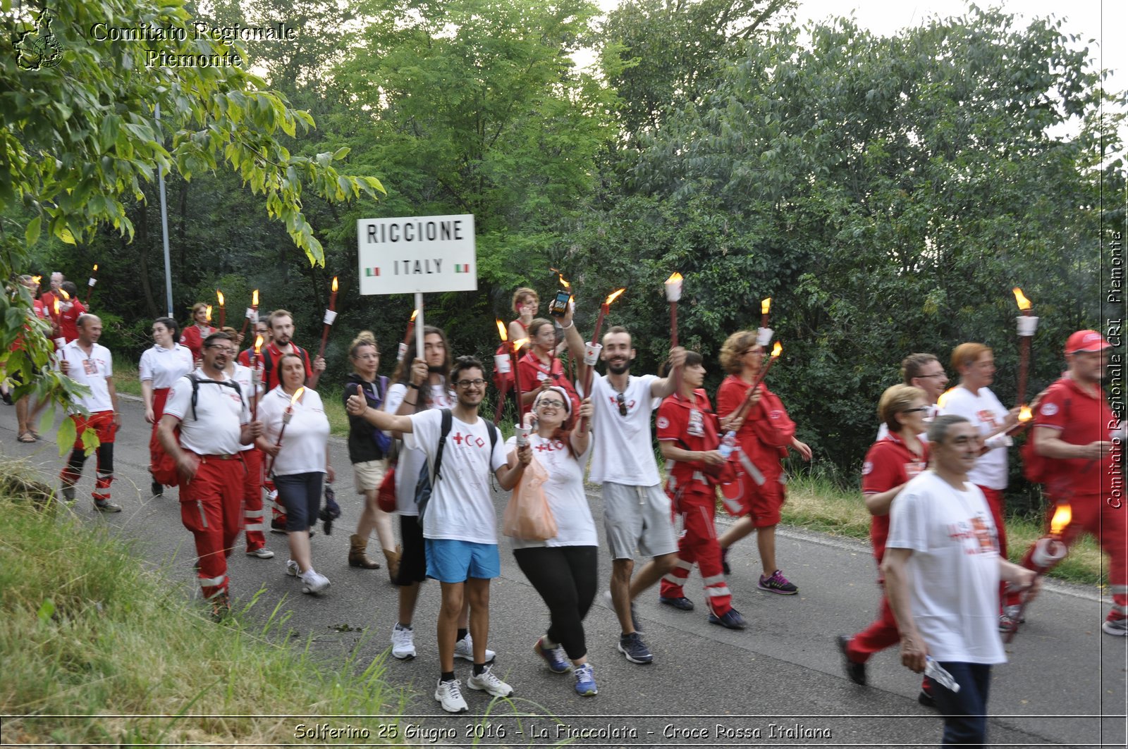 Solferino 25 Giugno 2016 - La Fiaccolata - Croce Rossa Italiana- Comitato Regionale del Piemonte