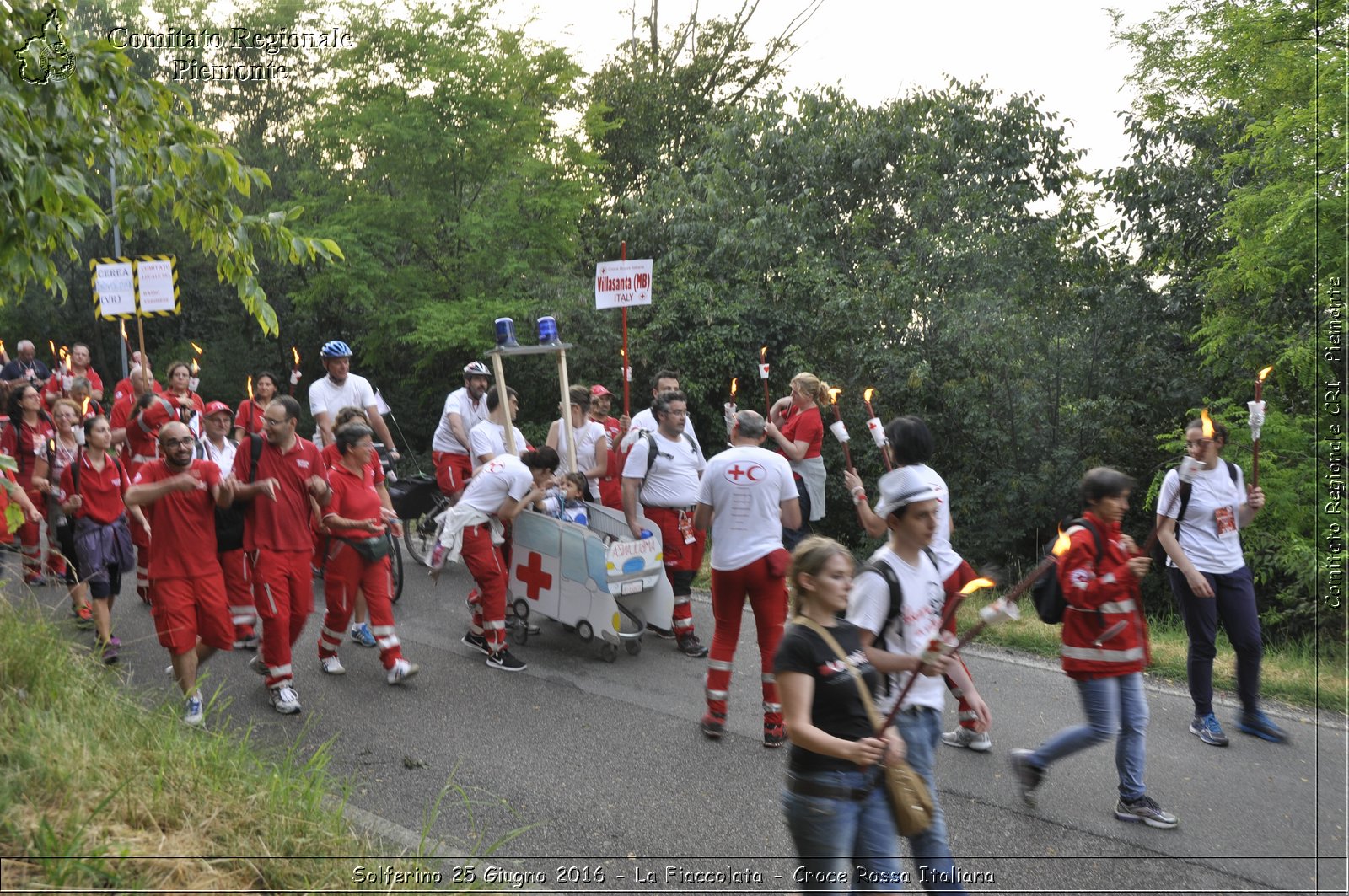 Solferino 25 Giugno 2016 - La Fiaccolata - Croce Rossa Italiana- Comitato Regionale del Piemonte