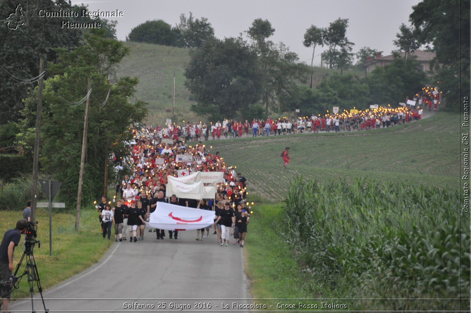 Solferino 25 Giugno 2016 - La Fiaccolata - Croce Rossa Italiana- Comitato Regionale del Piemonte