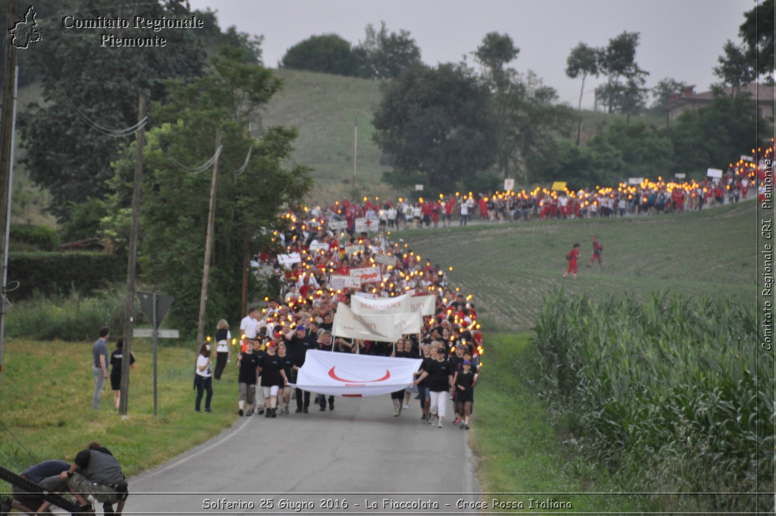 Solferino 25 Giugno 2016 - La Fiaccolata - Croce Rossa Italiana- Comitato Regionale del Piemonte