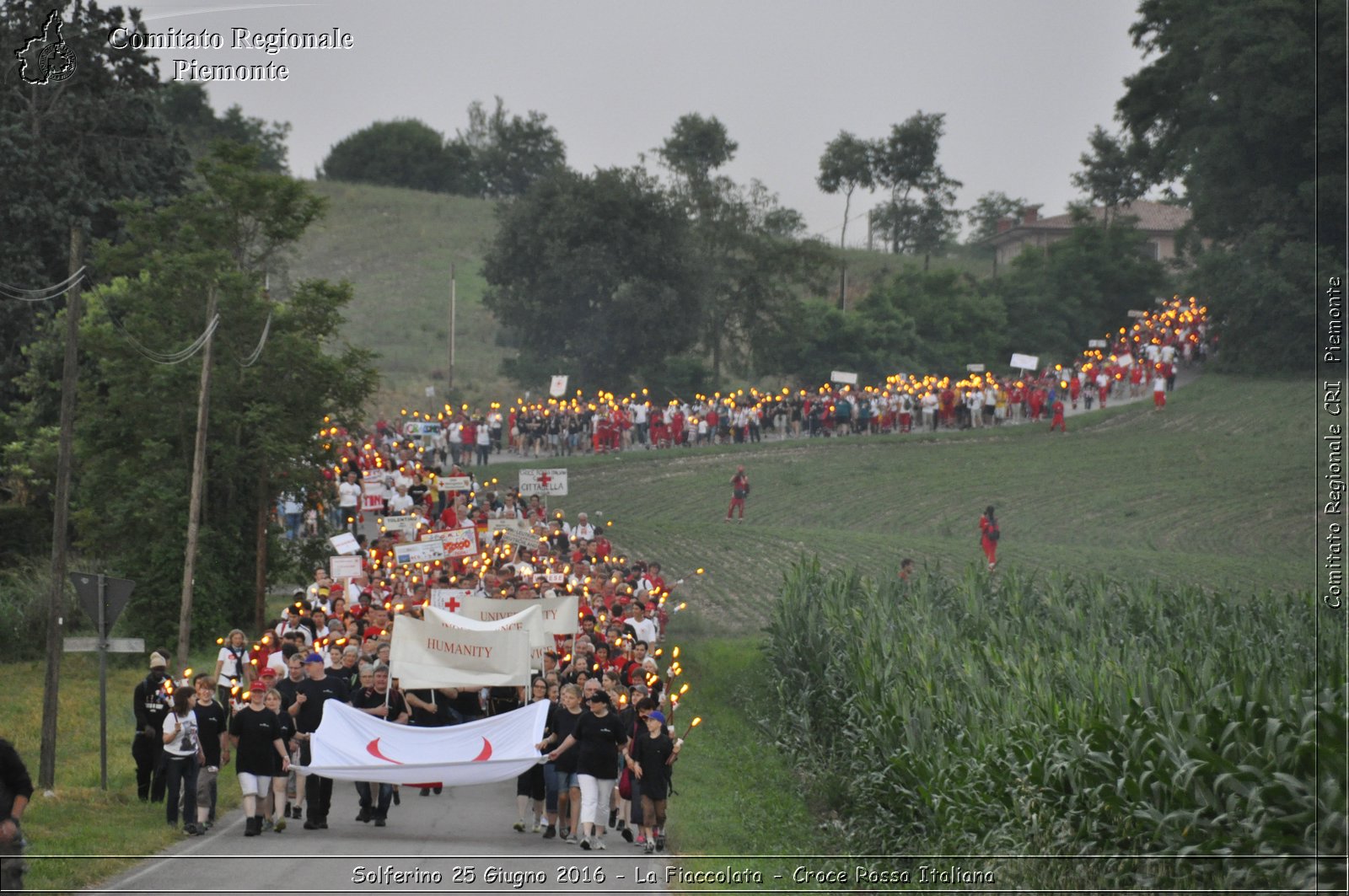 Solferino 25 Giugno 2016 - La Fiaccolata - Croce Rossa Italiana- Comitato Regionale del Piemonte