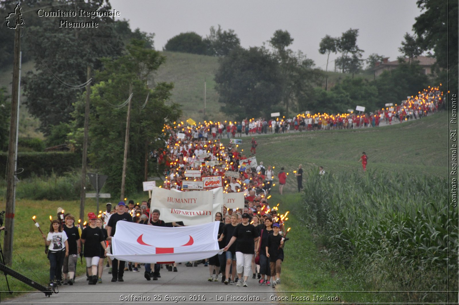 Solferino 25 Giugno 2016 - La Fiaccolata - Croce Rossa Italiana- Comitato Regionale del Piemonte