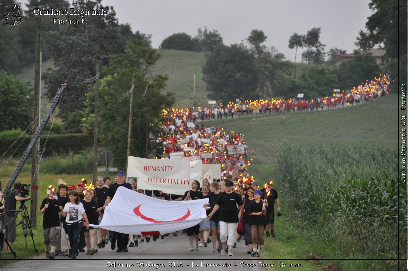 Solferino 25 Giugno 2016 - La Fiaccolata - Croce Rossa Italiana- Comitato Regionale del Piemonte