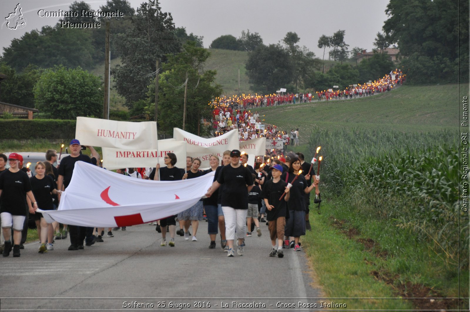 Solferino 25 Giugno 2016 - La Fiaccolata - Croce Rossa Italiana- Comitato Regionale del Piemonte