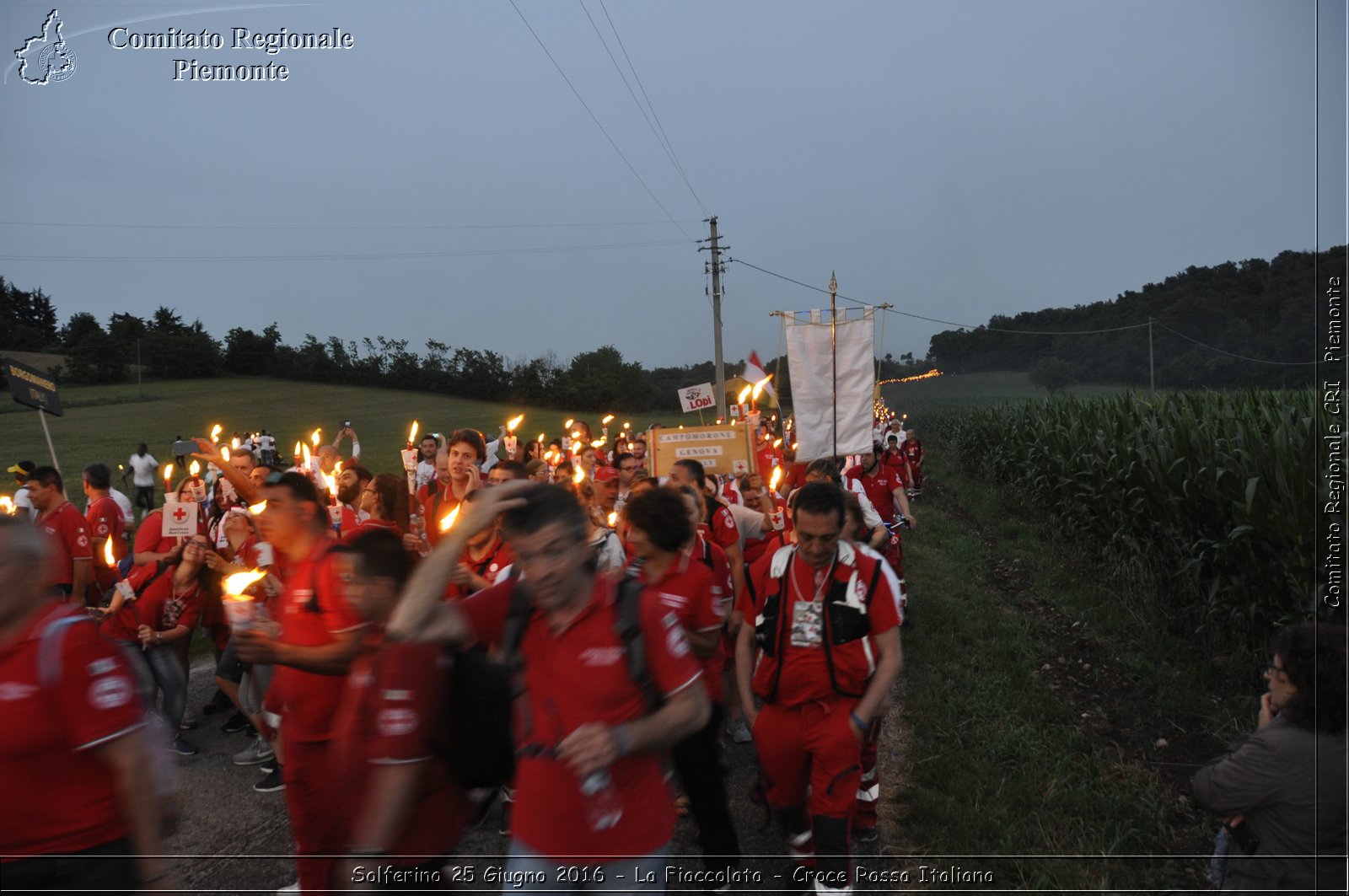 Solferino 25 Giugno 2016 - La Fiaccolata - Croce Rossa Italiana- Comitato Regionale del Piemonte