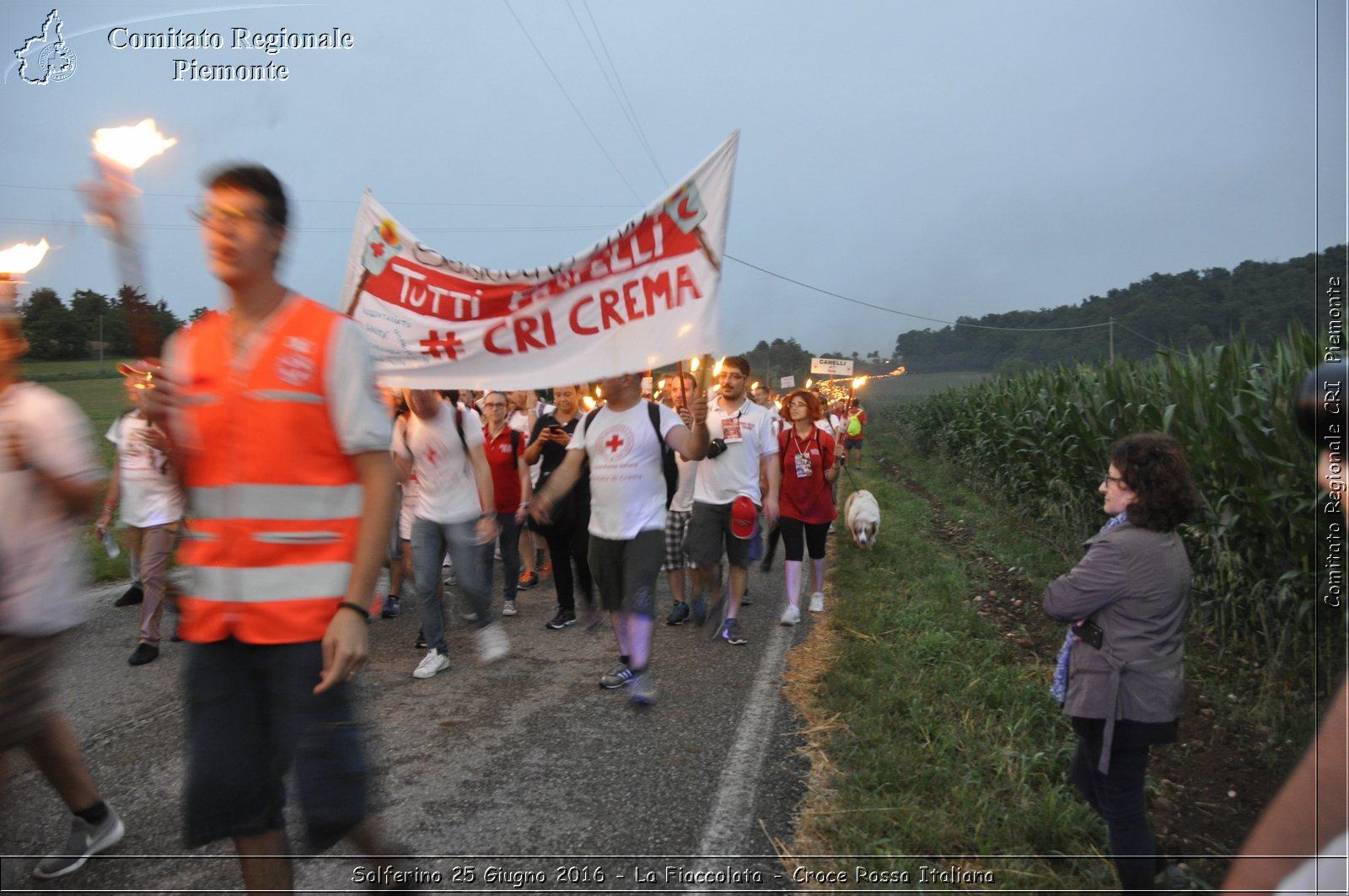 Solferino 25 Giugno 2016 - La Fiaccolata - Croce Rossa Italiana- Comitato Regionale del Piemonte