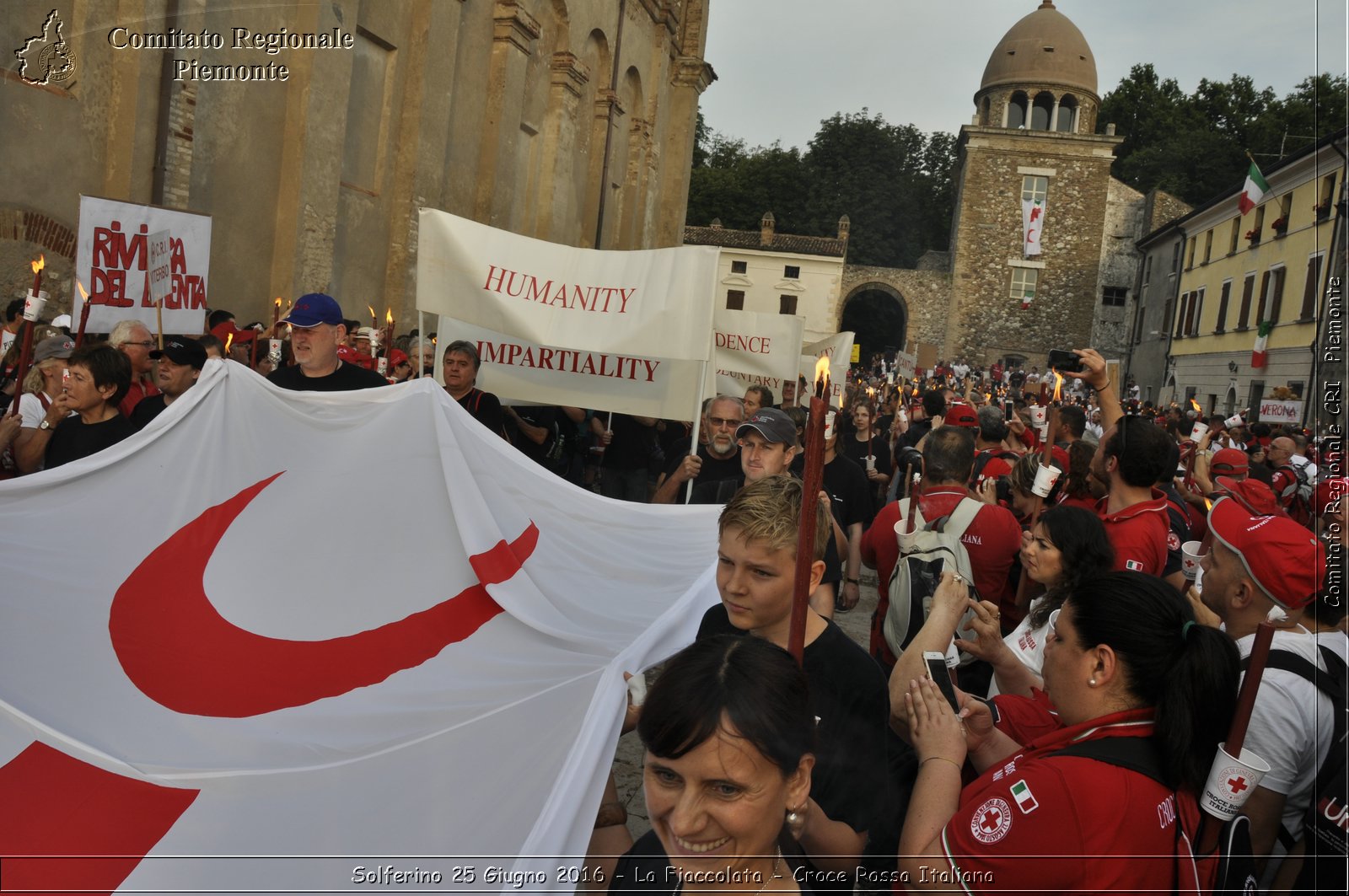 Solferino 25 Giugno 2016 - La Fiaccolata - Croce Rossa Italiana- Comitato Regionale del Piemonte