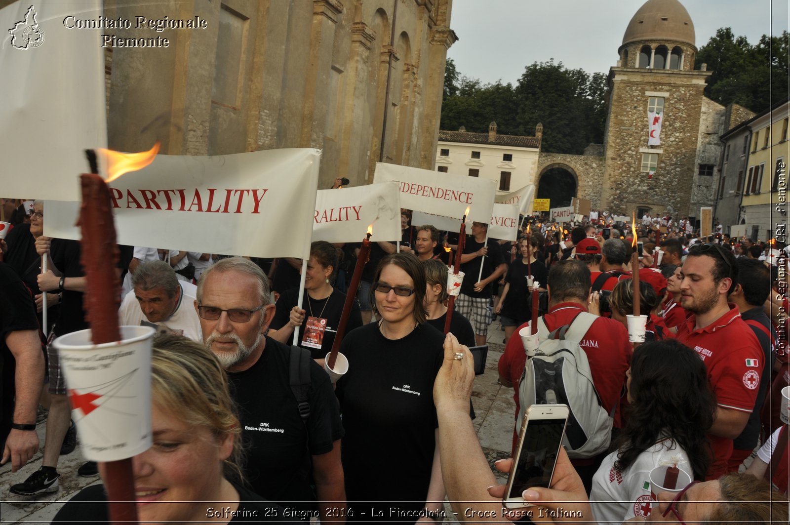 Solferino 25 Giugno 2016 - La Fiaccolata - Croce Rossa Italiana- Comitato Regionale del Piemonte