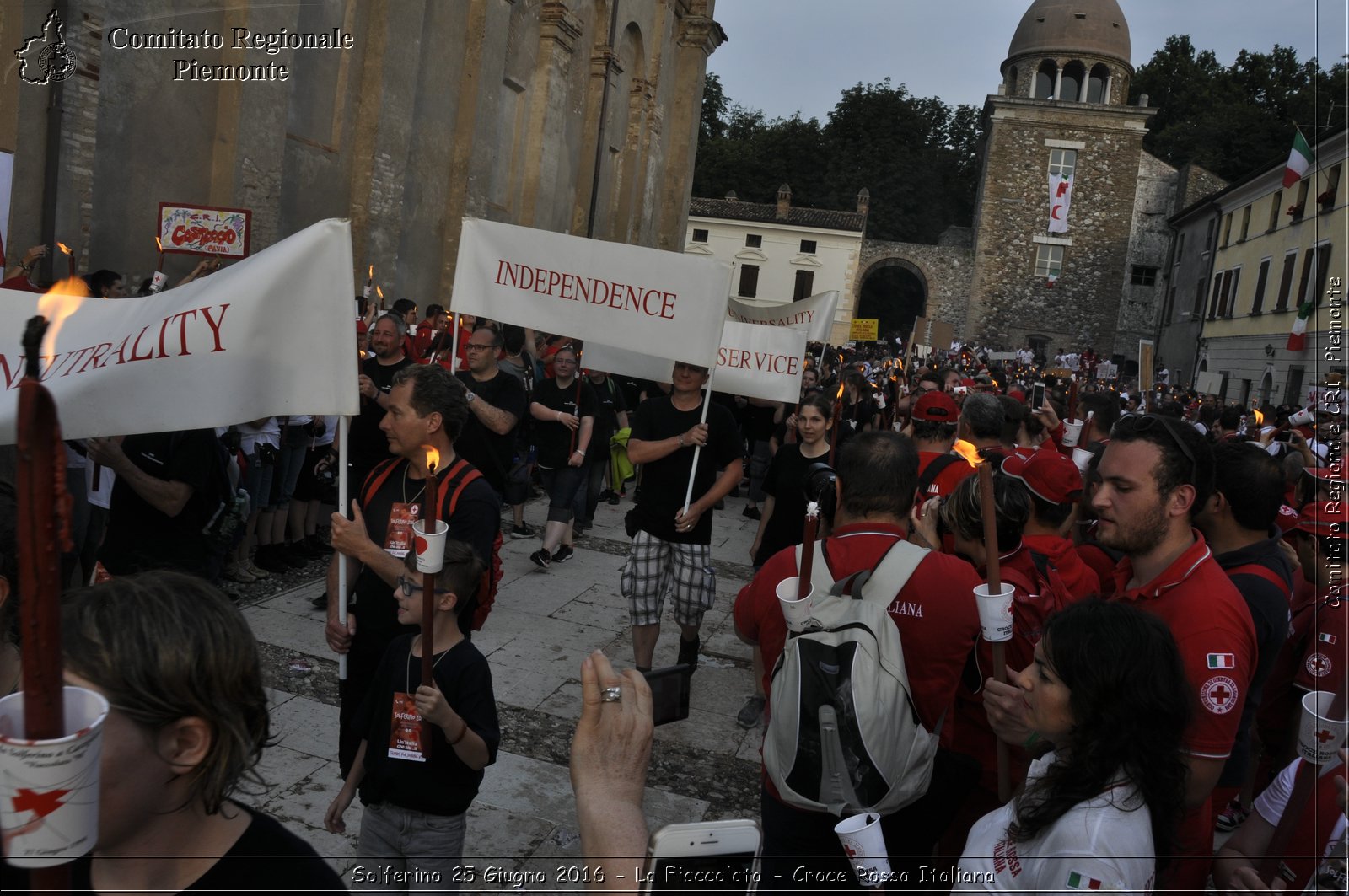 Solferino 25 Giugno 2016 - La Fiaccolata - Croce Rossa Italiana- Comitato Regionale del Piemonte