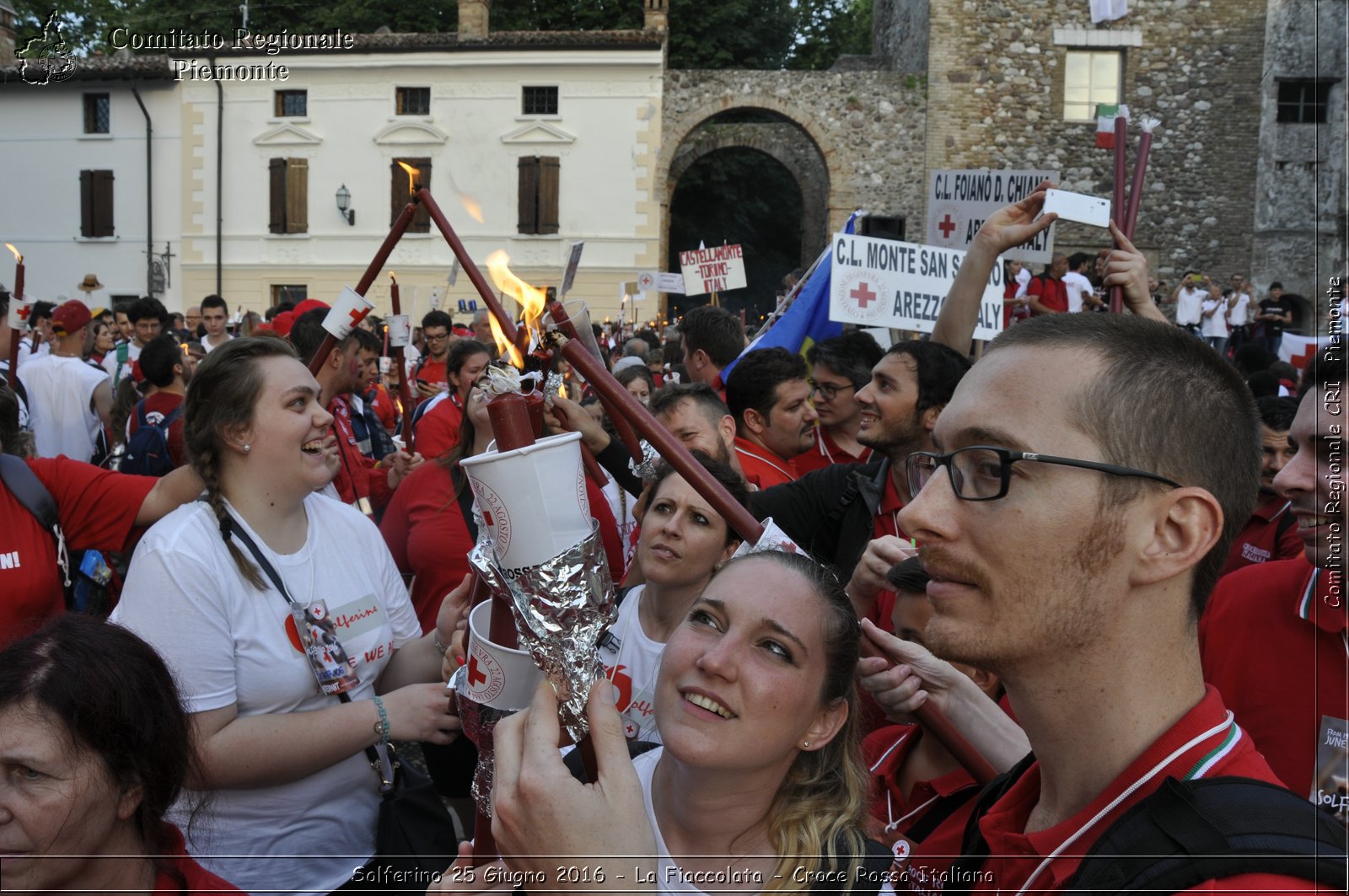 Solferino 25 Giugno 2016 - La Fiaccolata - Croce Rossa Italiana- Comitato Regionale del Piemonte