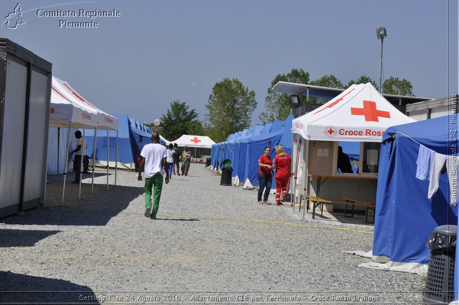 Settimo T.se 24 Agosto 2016 - Allertamento CIE per Terremoto - Croce Rossa Italiana- Comitato Regionale del Piemonte