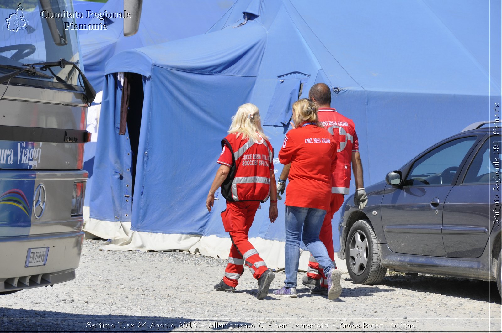 Settimo T.se 24 Agosto 2016 - Allertamento CIE per Terremoto - Croce Rossa Italiana- Comitato Regionale del Piemonte