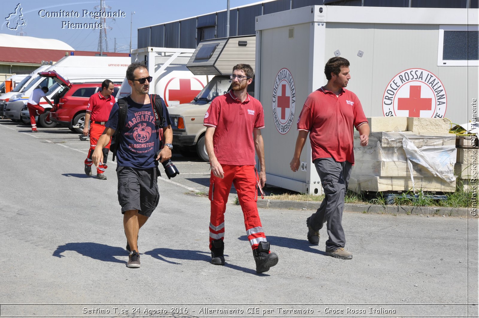 Settimo T.se 24 Agosto 2016 - Allertamento CIE per Terremoto - Croce Rossa Italiana- Comitato Regionale del Piemonte