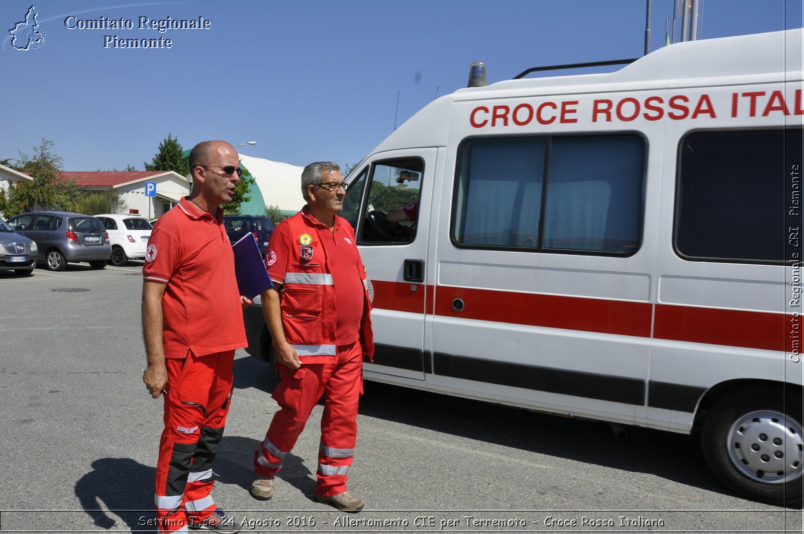 Settimo T.se 24 Agosto 2016 - Allertamento CIE per Terremoto - Croce Rossa Italiana- Comitato Regionale del Piemonte