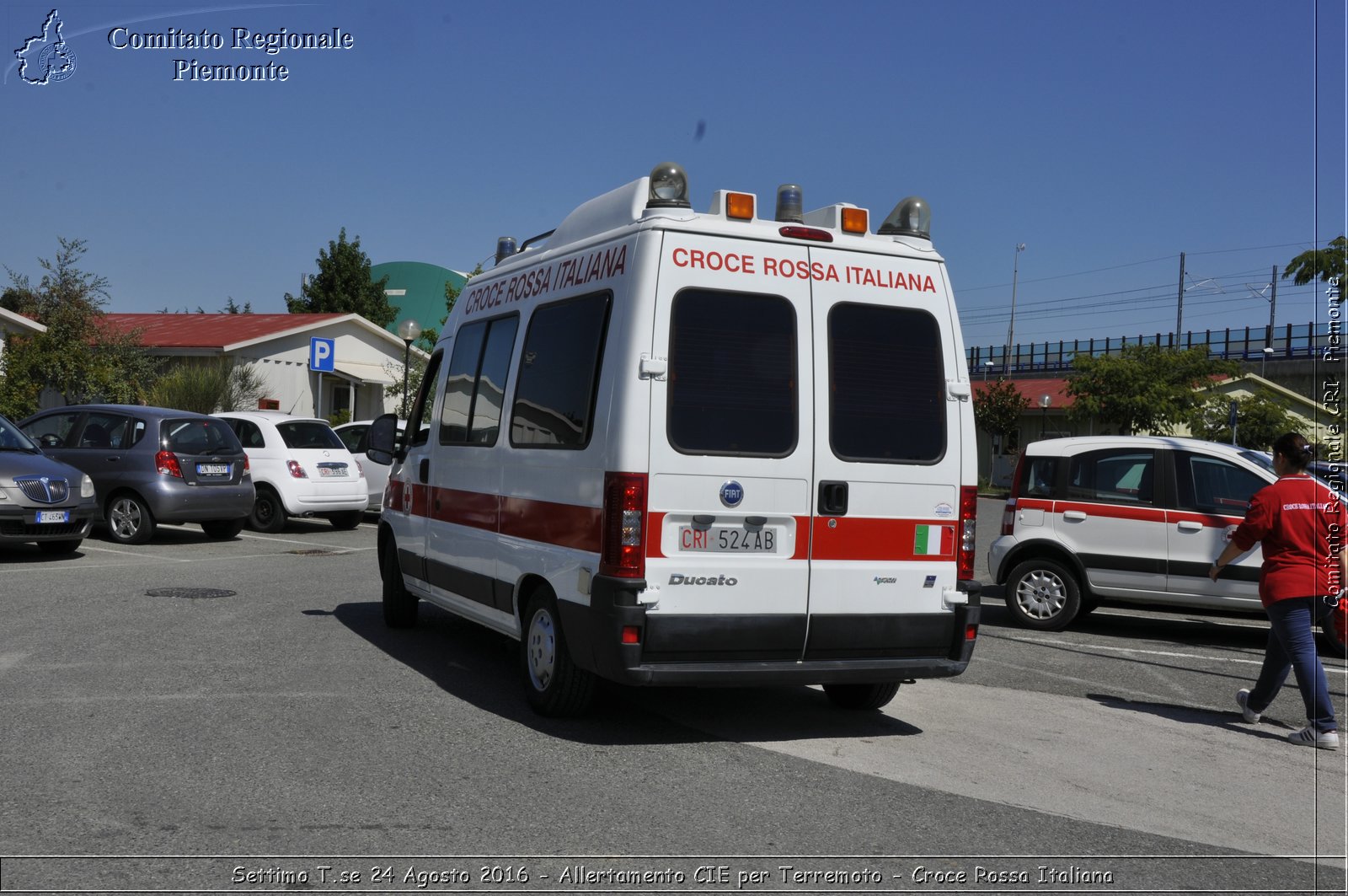 Settimo T.se 24 Agosto 2016 - Allertamento CIE per Terremoto - Croce Rossa Italiana- Comitato Regionale del Piemonte