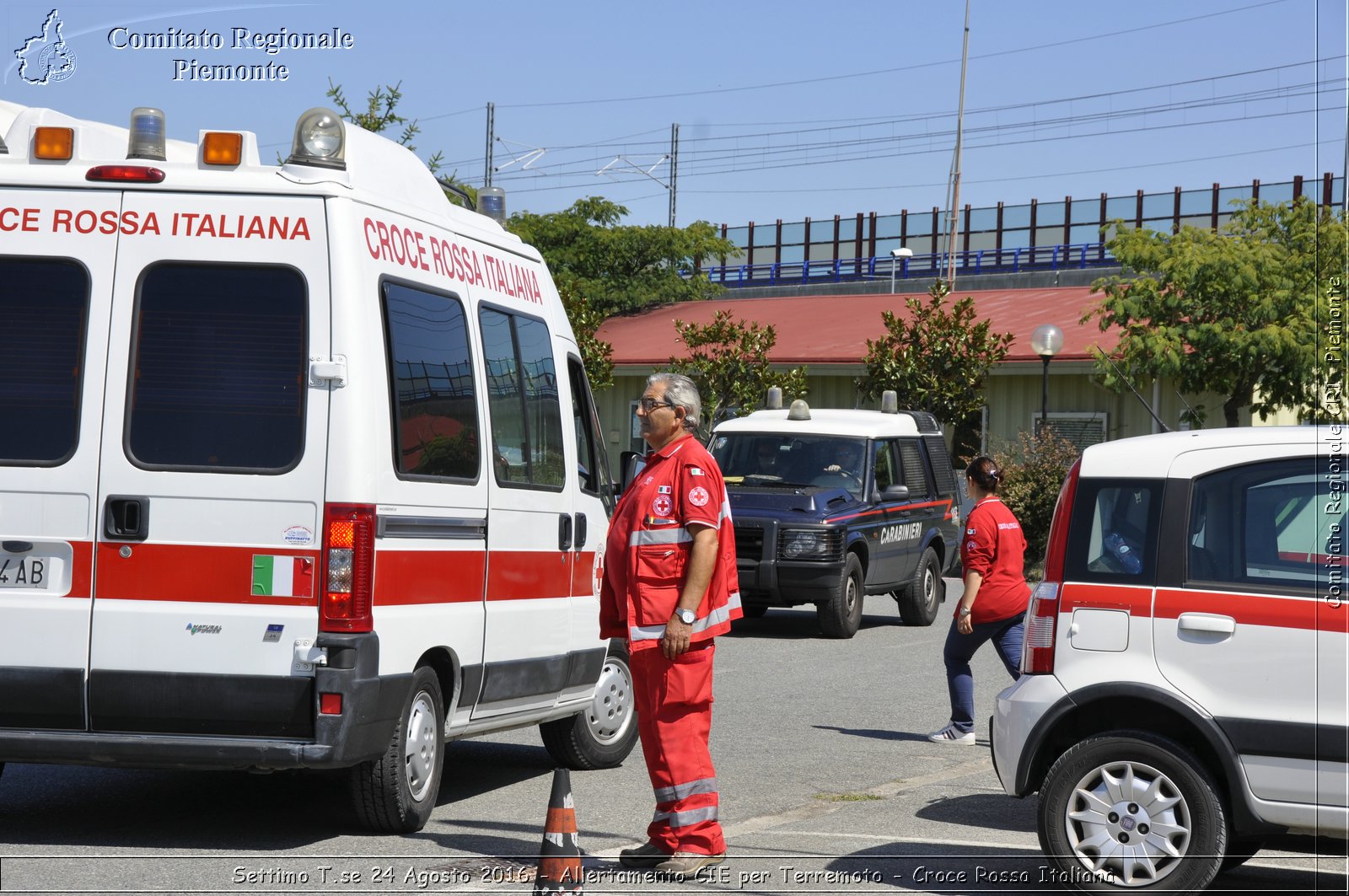 Settimo T.se 24 Agosto 2016 - Allertamento CIE per Terremoto - Croce Rossa Italiana- Comitato Regionale del Piemonte