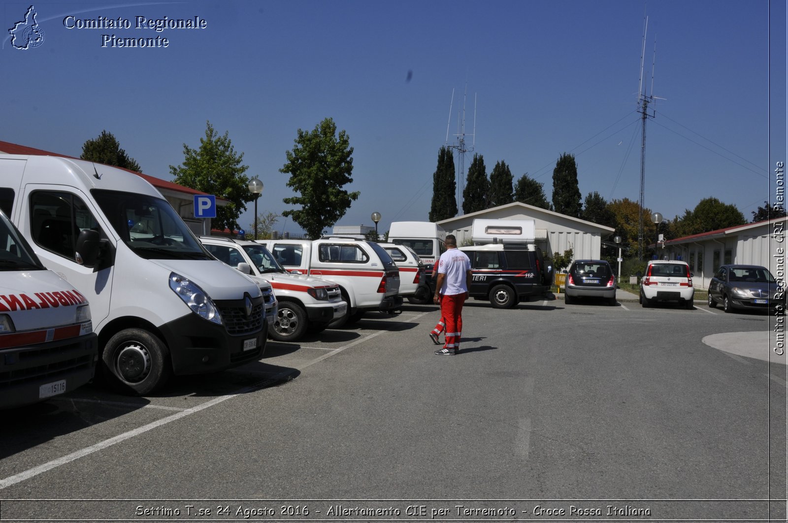 Settimo T.se 24 Agosto 2016 - Allertamento CIE per Terremoto - Croce Rossa Italiana- Comitato Regionale del Piemonte