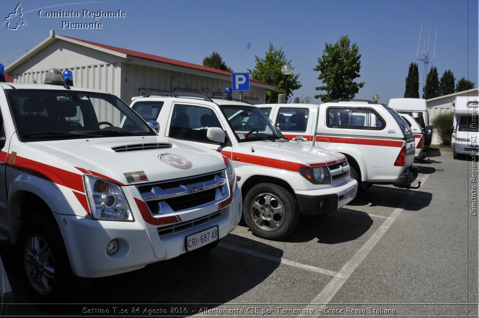 Settimo T.se 24 Agosto 2016 - Allertamento CIE per Terremoto - Croce Rossa Italiana- Comitato Regionale del Piemonte