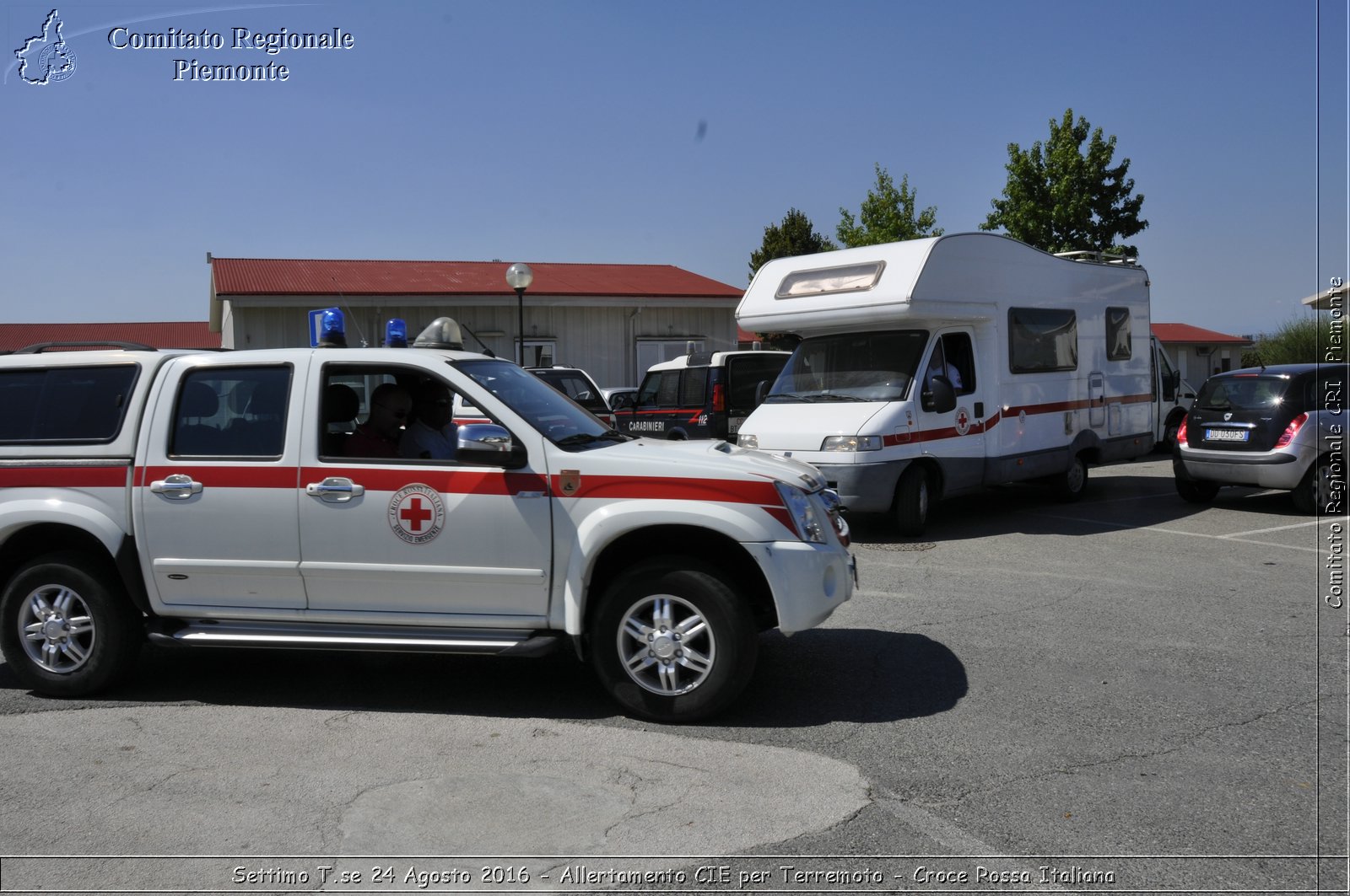 Settimo T.se 24 Agosto 2016 - Allertamento CIE per Terremoto - Croce Rossa Italiana- Comitato Regionale del Piemonte