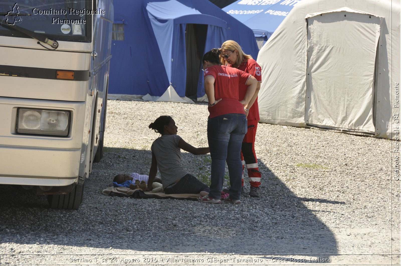 Settimo T.se 24 Agosto 2016 - Allertamento CIE per Terremoto - Croce Rossa Italiana- Comitato Regionale del Piemonte