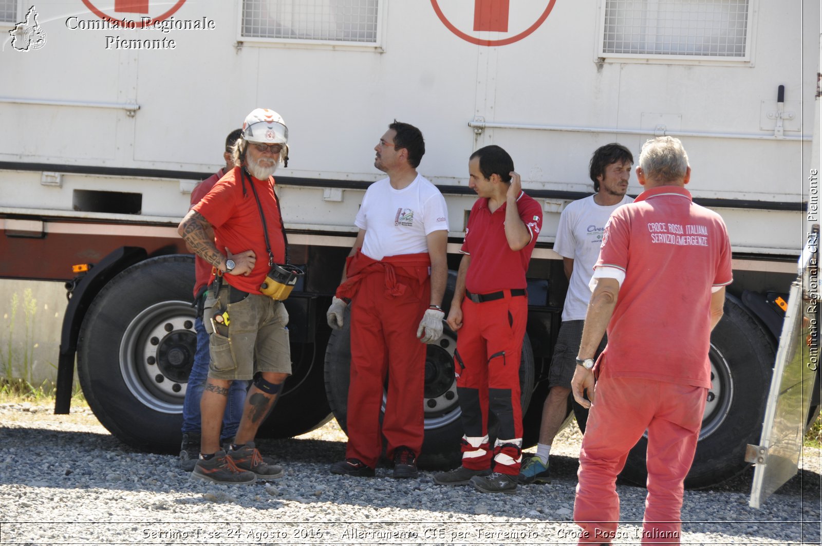 Settimo T.se 24 Agosto 2016 - Allertamento CIE per Terremoto - Croce Rossa Italiana- Comitato Regionale del Piemonte